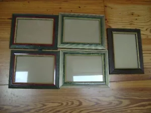 5 matching (2.5pair) frames with black easel backing for 5"x7 photos - Picture 1 of 11