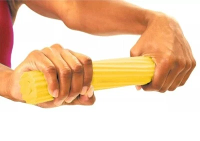 Barra Flex Resistiva Theraband Twist Bend Bar Cuidado 12" Amarillo Fisioterapia NUEVO Foto 1 de 4