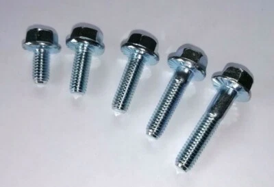 FABORY M6 Zinc Plated Flanged Hex Bolts (12mm-30mm) pack of 4 or 10