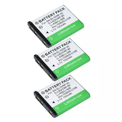 3x Replacement Battery for Kodak PixPro FZ53 PIXPRO FZ52 Easyshare Touch M5370 - Image 1 of 4