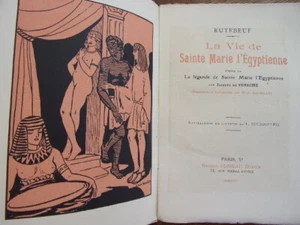 Curiosa. La vie de Sainte-Marie l’Égyptienne  Rutebeuf- J.de Voragine EO - Picture 1 of 9