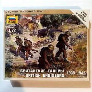 Zvezda 1:72 Scale British Engineers 1939-1942 ~ Snap Kit #6219 New In Box - Picture 1 of 2