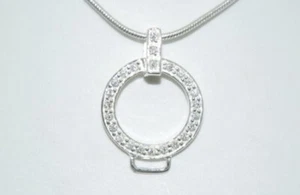 Charmträger - Zirkonia-Ring-Basiselement 18 mm -  Silber 925 - Bild 1 von 2