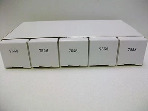 SLEEVE  OF  5  PHILIPS  JAN  7558 TUBES - Picture 1 of 3