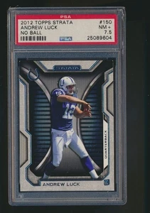 2012 STRATA NO BALL ROOKIE PSA 7.5 ANDREW LUCK COLTS - Picture 1 of 1