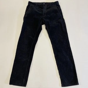 Gant Cooper Corduroy Trousers Womens W32 L32 Navy Blue Cords Low Waist Narrow - Picture 1 of 9
