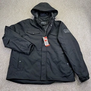 NEW Snap On Tools 2024 RA Hooded Jacket Insulated Winter Coat Zip Up Black * - Picture 1 of 15