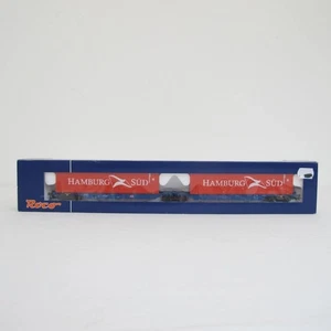 NEW Roco 67739 Doppel-Containertragswagen Hamburg-Süd H0 - Picture 1 of 6
