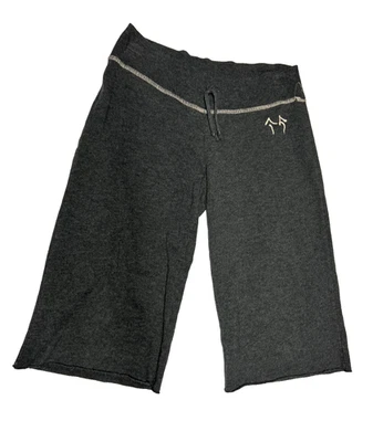 Green Apple Bamboo Blend Gray Cut Off Pants Long Shorts Capri Size S - Image 1 of 4