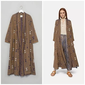 Forte Forte langes Kleid Leinen bestickt Gr. 1 - Bild 1 von 8