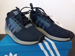 Adidas NMD_R1 V2 Low Mens Size US 10.5 Running Shoes Black Lime NEW - Picture 1 of 10