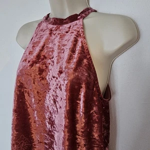 Boho Altar’d State Samt Neckholder Top S bestickt Whimsigoth gehäkelt romantisch  - Bild 1 von 12