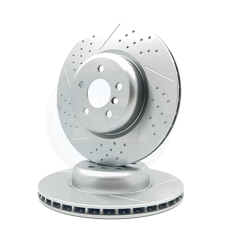 Para BMW X4 G02 Xdrive 20i M Sport Hoyuelo Y Discos de Freno Trasero Rayados Par - Imagen 1 de 4