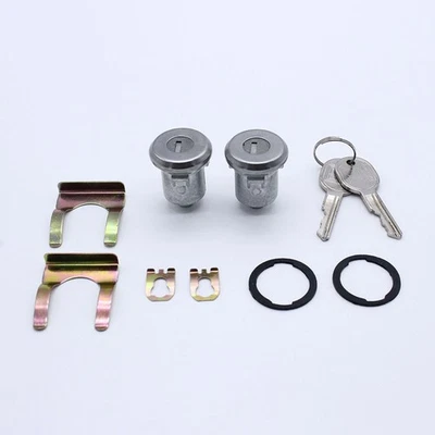Silver Door Lock Cylinder Pair For Listed Chevrolet Models 5070006 DL15802 Set - Image 1 of 4