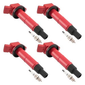 4x Ignition Coil + 4x Spark Plug for Toyota Camry Corolla RAV4 2.4L 2001-2011 - Picture 1 of 9