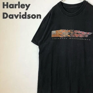 Harley-Davidson 00s big logo T-shirt Size XL"offers welcome" R3743 - Picture 1 of 24