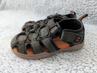 Sandalias Eddie Bauer Niños Edmund Talla 8M Niño Pequeño Exterior Verde Punta Cerrada Zapato Foto 1 de 4