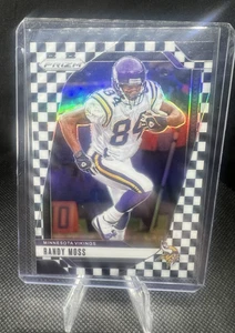 2024 Panini Prizm RANDY MOSS Black & White Checker SP Minnesota Vikings #192 - Picture 1 of 2