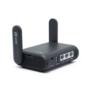GL-AXT1800(Slate AX) Portable Gigabit Travel Router, Pocket-Sized, Wi-Fi 6, E... - Picture 1 of 6