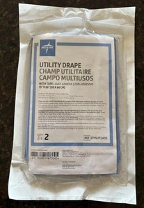 1 Confezione 2 Tende Chirurgiche Sterili Medline Utilità con Nastro 15" x 26" - Foto 1 di 3