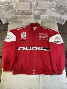 Dodge Racing Jacke Chase Authentics Herren L rot Vintage 2003 Nascar bestickt - Bild 1 von 11