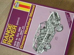 Range Rover * 1970 TO 1992 * HAYNES Owners Workshop Manual * Book No. 606 - Picture 1 of 3