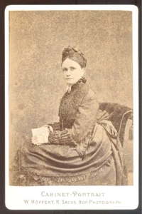 Germany CARTE CABINET W.Höffert à Dresden, Vintage albumen print c.1874 - Picture 1 of 2