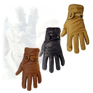 Australian Outback Leather Gloves very comfortable no lining black brown tan new - Picture 1 of 7