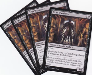 4X ADVENTURES IN THE FORGOTTEN REALMS..GRIM WANDERER..MTG..NRMT NP..UNCOMMON - Picture 1 of 1