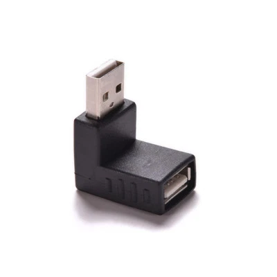 90 degree USB 2.0 A male to female right angled adapter USB 2.0 AM/AF Connector - Image 1 of 4