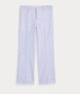 NWT Polo Ralph Lauren Cotton Seersucker Suit Trouser Blue White Size 4 $225 - Picture 1 of 6