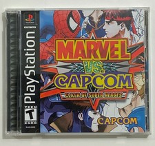 ORIGINAL AUTHENTIC RARE PLAYSTATION PS1 GAME MARVEL VS CAPCOM CLASH