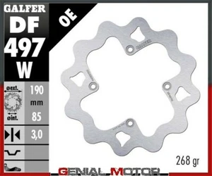 Galfer 190X3mm Yamaha Yz 85 - LW 2003 Wave Fixed Rear Brake Disc - Picture 1 of 1