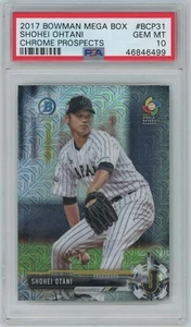 SHOHEI OHTANI (PSA 10) 2017 Bowman Chrome Mega Box Refractor Rookie RC Prospect - Picture 1 of 2