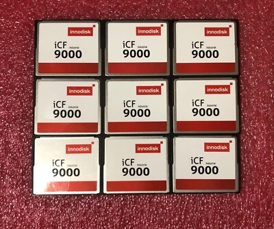 INNODISK iCF 9000, 9 pieces, Industrial CF Flash card 4GB: DC1S-04GD71AC1QB-B012 - Image 1 of 4