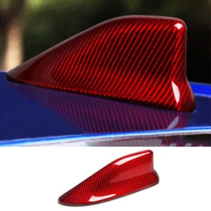 For Toyota 86 2017-2020 Red Carbon Fiber Shark Fin Antenna Receiver Cover Trim - Picture 1 of 9