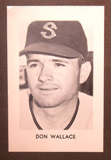 1967 DON WALLACE Seattle Angels popcorn card PCL Pacific Coast League
