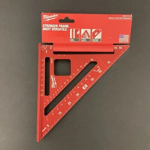Milwaukee 180mm Sparren Vierkant Laser geätzt Metall Werkzeug Holzbearbeitung Zeichnen NEU - Bild 1 von 14