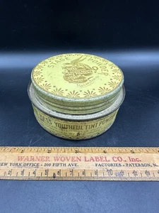 Hess Stage Powder ANTIQUE THEATRICAL TIN ROCHESTER NY 1920s - Picture 1 of 9