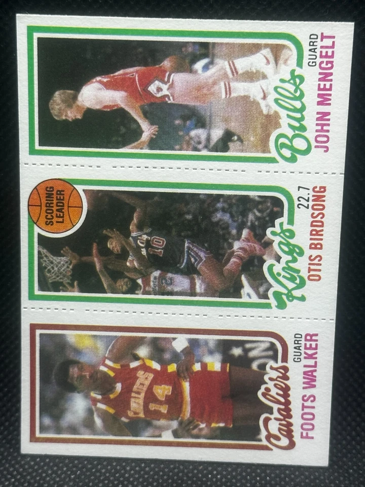1980-81 Topps Basketball #48 60 122 JOHN MENGELT FOOTS WALKER OTIS BIRDSONG #2 - Image 1 of 1