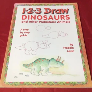 1-2-3 Draw Dinosaurs and Other Prehistoric Animals Paperback - Imagen 1 de 4