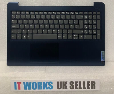 NEW Lenovo IdeaPad 3i 15" palmrest uk Keyboard & Touchpad 5CB1H78232 Blue - Image 1 of 4