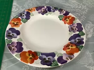 Emma Bridgewater PURPLE PANSY 10.5” Dinner Plate New Best Last One - Picture 1 of 3