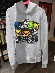 Bape A Bathing Ape Chocolate Baby Milo Kids Small Hoodie - Picture 1 of 6