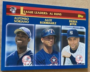 DEREK JETER 2003 TOPPS LEAGUE LEADERS Card #338 NM-MT Condition - Picture 1 of 2