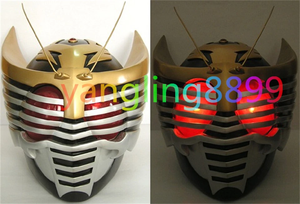 Kamen Rider Ryuki Cosplay Helmet Masked Rider Resin LED Mask Halloween Cos Props - Image 1 of 4