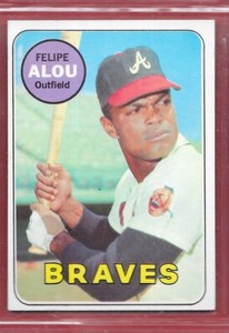 1969 Topps #300, Felipe Alou, Atlanta Braves, Nice