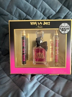 VIVA LA JUICY NOIR GIFT SET SPRAY 0.33 OZ, PARFUM 1.0 OZ, JUICY SPRAY 0.33 OZ - Image 1 of 2