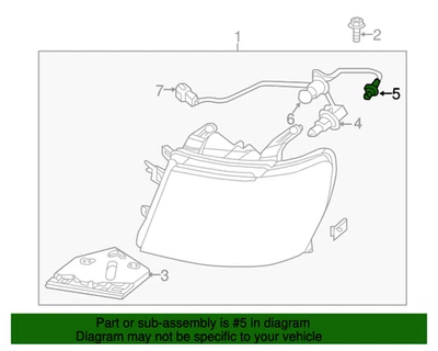 Nueva bombilla Infiniti genuina 2626104W00 OEM Foto 1 de 4