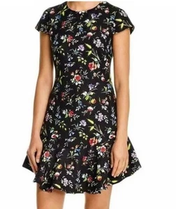 Likely Dress Size 6 Black Floral Mini - Picture 1 of 11